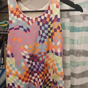 Colorful Geometric Pattern Dress